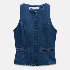 Zara Denim Vest